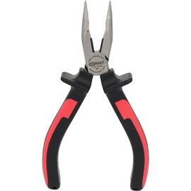 KS Tools 115.1018 Curved Nose Pliers Half Round 2 Comp KS, with Handles longueur165 mm