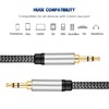 Tan QY 3.5mm Nylon Braided Aux Cable 3Ft, Audio Auxiliary