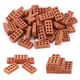 150 Pcs Mini Bricks,Sim Bricks,Micro Bricks for Garden,8 Hole Brick,Building Bricks for DIY Dollhouse Garden Ornament Micro Landscape Accessories