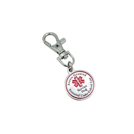 Service Dog Tag Double Sided Red Medical Alert Symbol Medal for Small Dogs Use for Collars Harness Vest Easy to Switch Pet ID