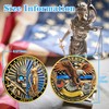BHealthLife Police Challenge Coin - Skeletons and Goddess of Justice