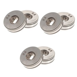 DOITOOL 6pcs Welder Wire Roller Knurled Groove Drive Accessory for Welders Equipment Easy to Install Compact Design for Quick Replacement Use