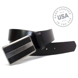 Nickel Free Titanium-Carbon Fiber Belt, Black 42"