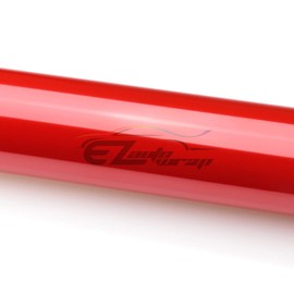 EZAUTO WRAP Free Tool Kit 12"x36" (1FT x 3FT) Glossy Red Headlight Taillight Fog Light Side Marker Vinyl Tint Film Self Adhesive
