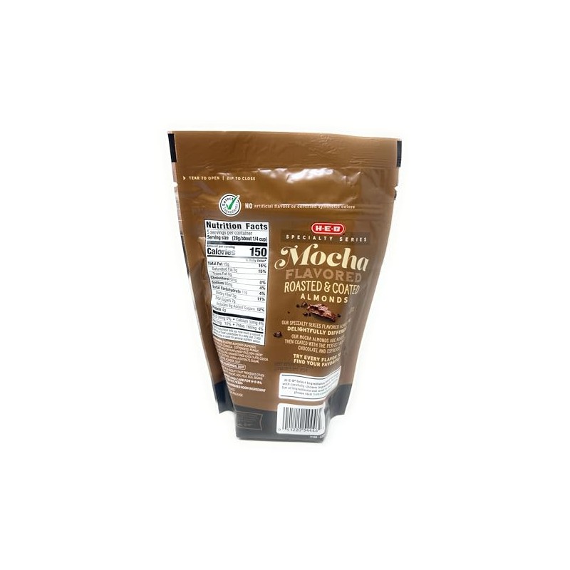 H‑E‑B Mocha-Flavored Roasted Almonds 5oz - 1 bag