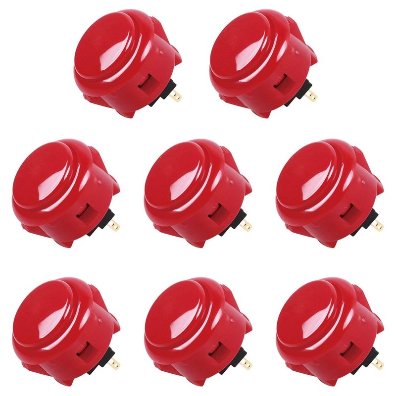 Sanwa JLF-TP-8YT Joystick + Sanwa 8 pcs OBSF-30 Push Button