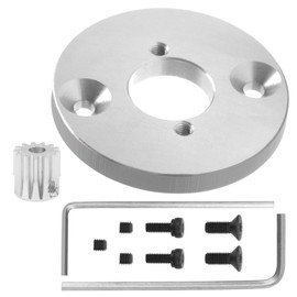 Vgoohobby Aluminum Motor Mount Plate 390 to 540/550 Motor Base Bracket w/13T Gear Compatible with MN86S MN86 MN86KS MN86K MN128 1/12 RC Car Upgrade Parts (Silver)