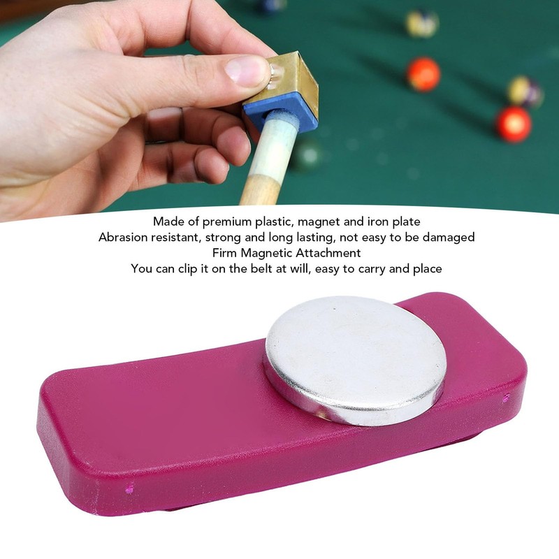 Magnetic Billiard Chalk Holder, Round and Square Pool Chalk Holder