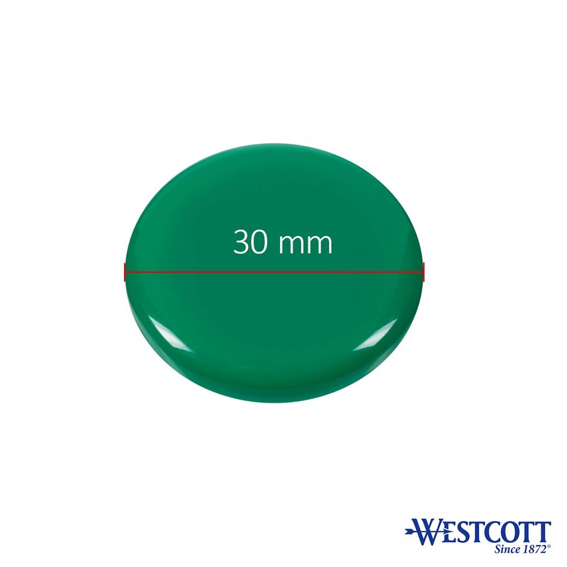Westcott E-10821 00 Holding Magnets Pack of 10 30 mm