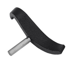 S-Shaped Curved Lathe Tool Rest, 5/8 Inch Alloy Steel Column, Cast Iron Bowl Turning Tool Holder for Woodworking, Furniture Processing, DIY Projects