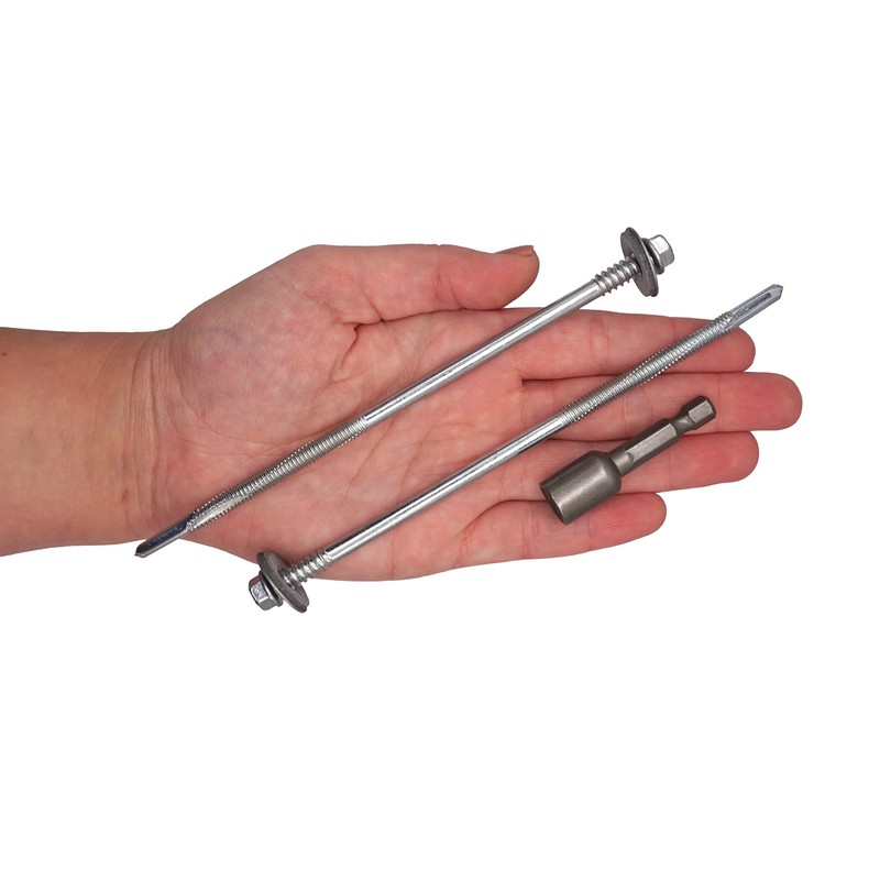 SKIR'CO (Pack of 30) Self Drilling 5.5 x 150mm Zinc