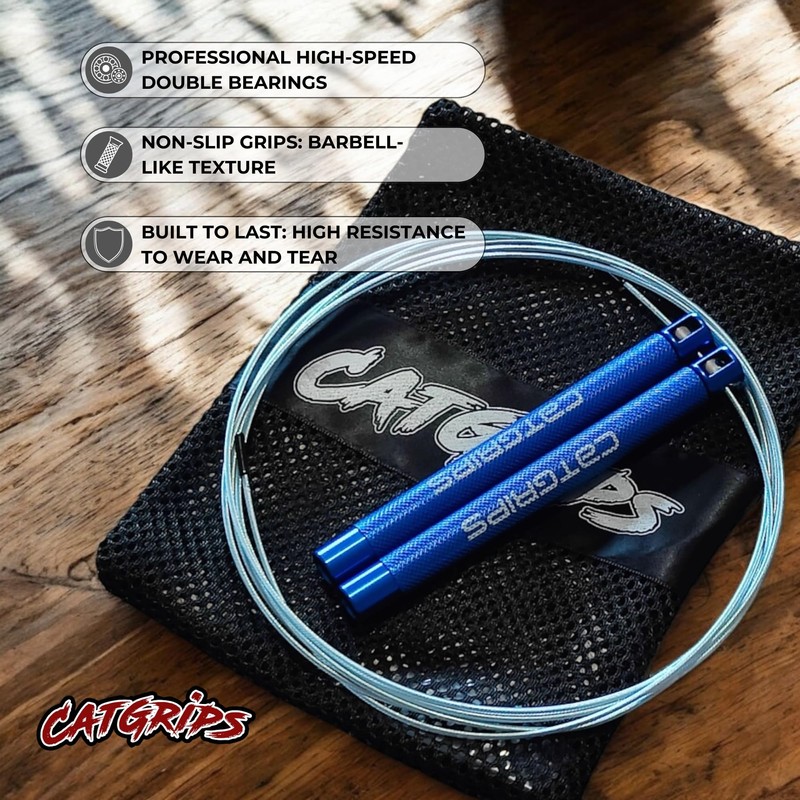Professional Crossfit Aluminum Jump Rope, Fast Jump Rope for Double