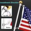 HOOPLE Flag Pole Rings 1.25 Inch 2PC, Anti Wrap Spinning