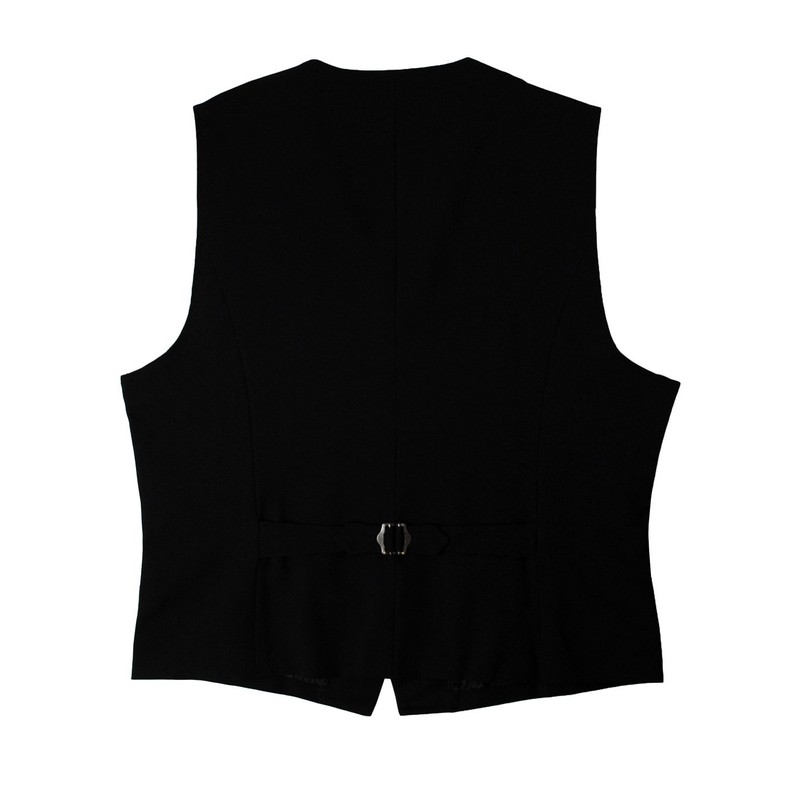 Arbe AS8063-10 Men's Black Collarless Formal Cafe Bar with Vest