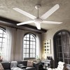 YITAHOME 54" Ceiling Fan with Light Remote Control Black 5