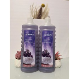 Avon Set Of 2 Avon Senses Lavender Garden Bubbles Bath 24 oz /700 ml X2