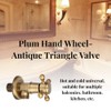 Brass Triangle Valve Water Control Valve Retro Tap Angle Valve