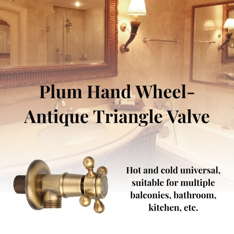 Brass Triangle Valve Water Control Valve Retro Tap Angle Valve
