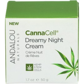 Andalou Naturals CannaCell Dreamy Night Cream, 1.7 Ounces