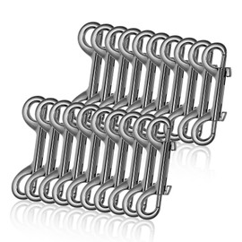 Ruiguang Double Ended Bolt Snaps Hooks Zinc Alloy Trigger Chain Metal Clips Key Holder for Linking Key Chain Dog Leash Collar PET Sling Feed (Brown, 2.75 inch)