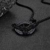 Retro Viking Necklace Mens Raven Pendant Neck Chains for Female