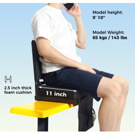 Stadium Seats with Back Support Bleacher Chairs with Back and Cushion Thick Padded Bleacher Seats Includes Shoulder Strap