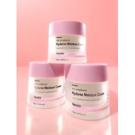 Hanskin Real Complexion Hyaluronic Moisture Cream 50ml x 2 / 한스킨 리얼 컴플렉션 히알루론 모이스쳐 크림 50ml 2개