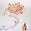 DealBeta Battery Operated Fairy String Lights, Acrylic Gems Jewels String