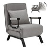Convertible Sofa Bed Sleeper Chair,Single Person Chaise Lounge Couch with