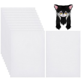 BENECREAT 10 Sheets Fursuit Eye Mesh, 30 x 22 cm, White Dustproof PVC Mesh, Waterproof, Printable for Furries, Cosplay, Art Dolls, Sculptures, Props, Fur Suits, Crafts