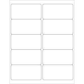 Tape Logic Aviditi Tape Logic 4" x 2" White Shipping Address Labels, for Laser & Inkjet Printers, Permanent Adhesive, 8 1/2" x 11" Sheet, 10 Labels Per Sheet, 1000 Sheets