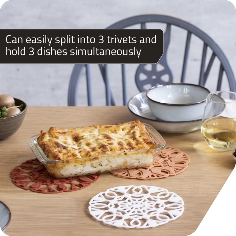 Peleg Design TriveTile Trivet Set – for Hot Pots and