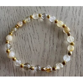 Rutilated Golden Quartz Bracelets