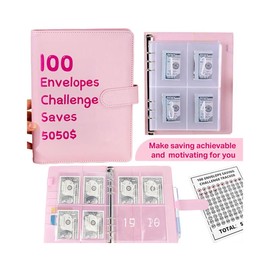 100 Envelope Money Saving Challenge - 100 Envelope Challenge Flipchart, Envelope Money Saving Challenge: Make saving a game and watch your $5050 grow! Ideal for office, home, school - Color: blue