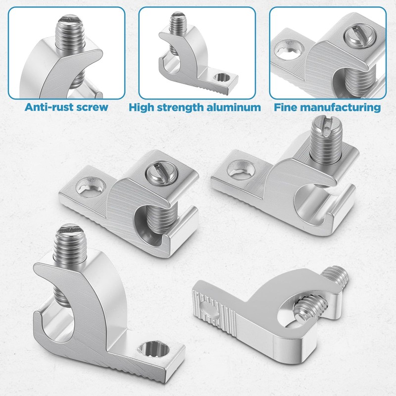 40pcs Aluminum Pool Bonding Lug – Corrosion-Resistant Grounding Connector for
