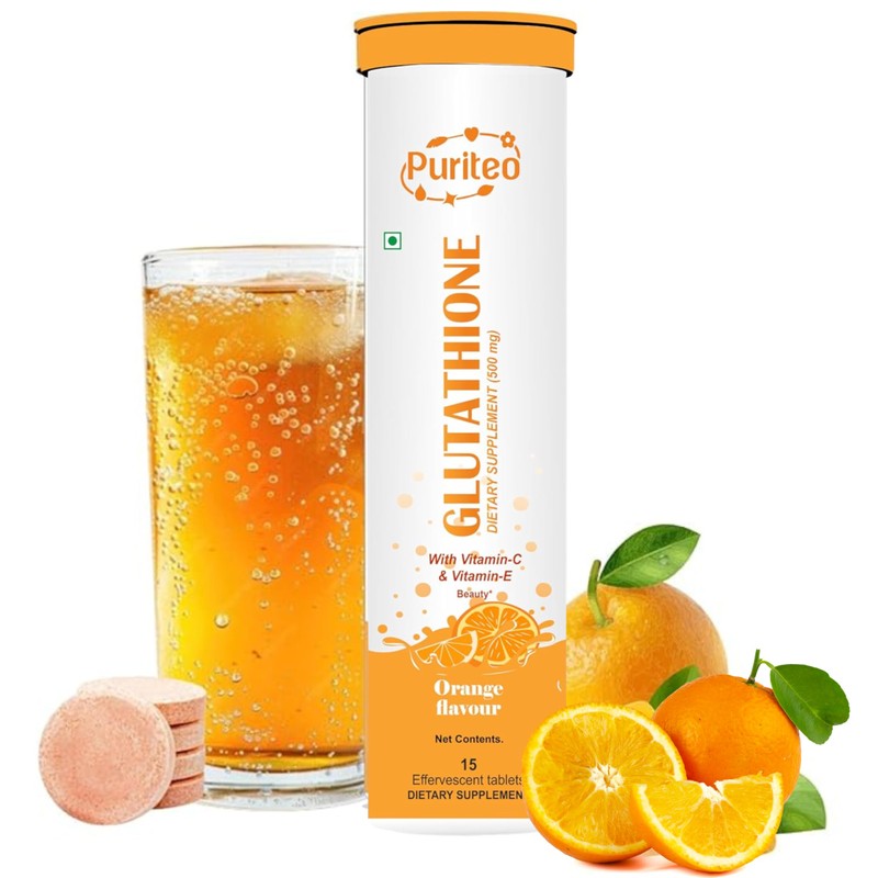 PURITEO PURITEO Glutathione 15 Effervescent Tablets with Vitamin C &