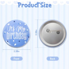 BUVUDI Birthday Pin Birthday Boy Pin, Birthday Boy Pin Birthday Button Pin Happy Birthday Pin for Boys Girls, Birthday Accessories and Party Decoration