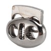 30pcs Metal Cord Lock End Toggle Double Hole Spring Stopper