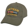 Rothco Vietnam Veteran Deluxe Vintage Low Profile Insignia Cap, Olive