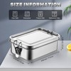 Umigy 4 Pcs Stainless Steel Food Containers Metal Bento Lunch
