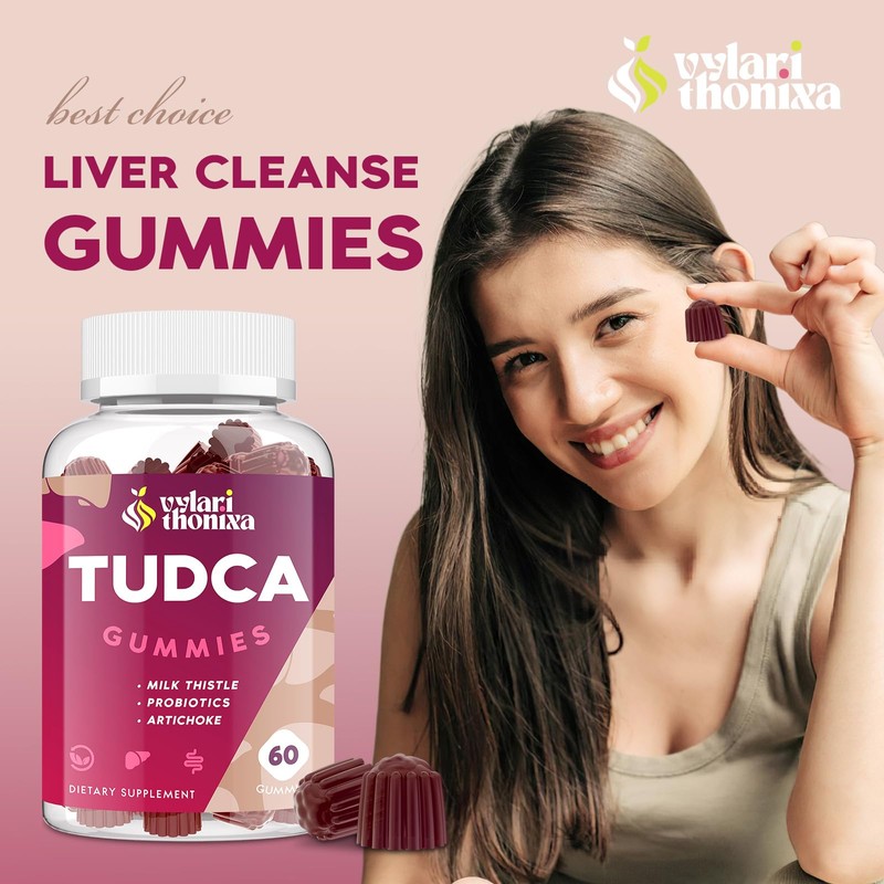 Vylarithonixa Premium TUDCA Gummy Supplement - 2000mg High-Potency Liver Support,