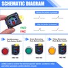 Taiss 3pcs 22mm Momentary Push Button Switch 10A 440V 1NO