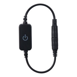 SSHHUI PWM Dimmer Switch, DC 12V-24V 5A Black Touch Panel Controller, Mini Intelligent Manual Dimmer and Light Strip Controller