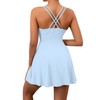 WBQ Womens Tennis Dresses with Built-in Bra & Separated Shorts
