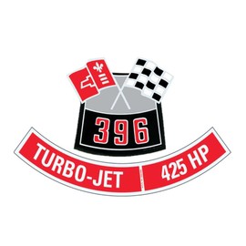 OER 396 with 425 HP Air Cleaner Decal Set Fits Camaro Nova Chevelle Impala Corvette, DC1+DC26
