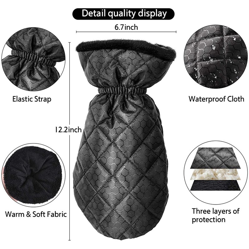 ESTOVE Car Ice Scraper, Snow Scraper Tool with Warm &