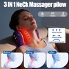 Heated Neck Massager, 3 Vibration Modes Neck Traction Device Portable