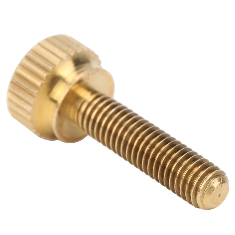 50Pcs Flat Knurled Thumb Screw Wring Round Head Pure Copper