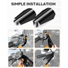 PBYMT Gloss Black Coffin Cut Handguards Hand Guards Compatible for