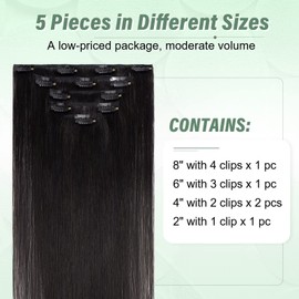 Tess Hair Extensions Clip In Blonde,Clip In Hair Extension 5 Pieces Remy Blonde Straight Natural Real Human Hair Pieces for Womens/Girls(#60,16Inch)